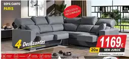 BragaJAV Sofá canto paris promoção