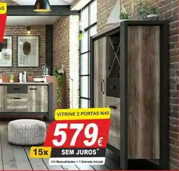BragaJAV Vitrine 2 portas n40 promoção