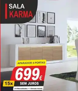 BragaJAV Sala karma aparador 4 portas promoção