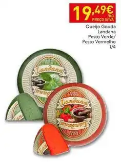 Recheio Queijo gouda landana pesto verde/ pesto vermelho promoção