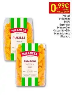 Recheio Milaneza - massa promoção