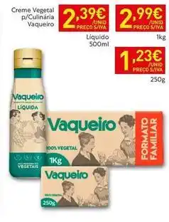 Recheio Vaqueiro - creme vegetal p/culinaria promoção