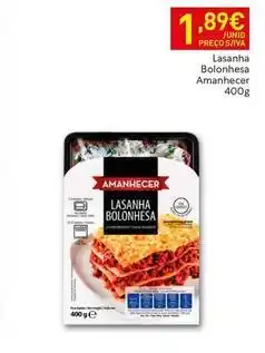 Recheio Amanhecer - lasanha bolonhesa promoção