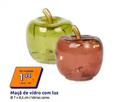Action Maçãs de vidro com luz promoção
