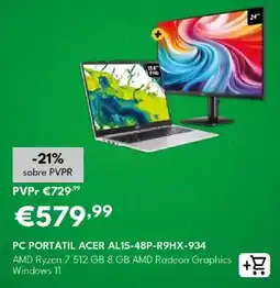 Radio Popular pc portátil acer al15-48p-r9hx-934 promoção