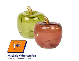 Action Maçã de vidro com luz promoção