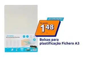 Bolsas para plastificação Fichero A3