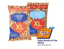 Action Cajus Snacks of the World promoção