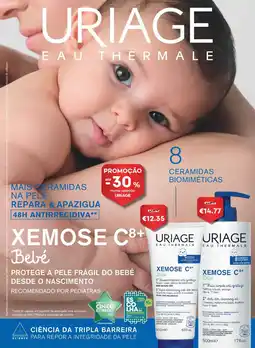 Auchan Uriage eau thermale xemose c8+ bebé promoção
