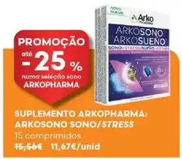 Auchan suplemento arkopharma: arkosono sono/stress promoção