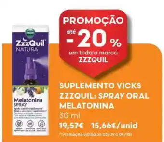 Suplemento vicks zzzquil: spray oral melatonina