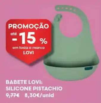 Babete lovi: silicone pistachio