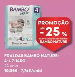 Auchan Fraldas bambo nature promoção