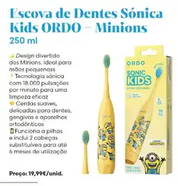 Auchan Escova de dentes sónica kids ordo minions promoção