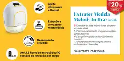 Auchan Extrator Medela Melody In Bra promoção