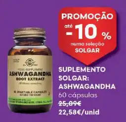 Auchan Suplemento solgar: ashwagandha promoção