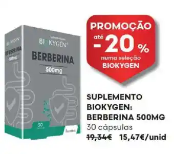 Suplemento biokygen: berberina 500mg