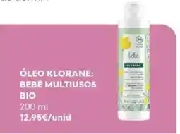 Auchan Óleo klorane: bebê multiusos bio promoção