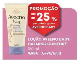 Auchan Aveeno baby loção calming comfort promoção