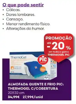 Auchan Almofada quente e frio pic thermogel c/ cobertura promoção