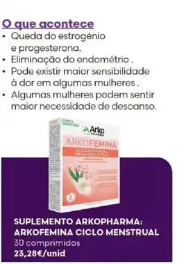 Auchan Suplemento arkopharma arkofemina ciclo menstrual promoção
