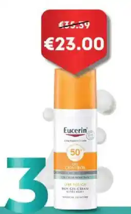Auchan Eucerin sun protection oil control dry touch sun gel-cream ultra light promoção