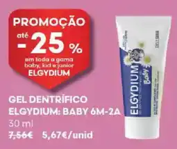 Auchan gel dentrífico elgydium: baby 6m-2a promoção