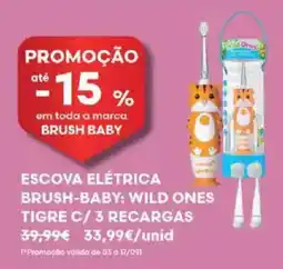 Auchan escova elétrica brush-baby: wild ones tigre promoção