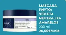 Auchan Máscara phyto violeta neutraliza amarelos promoção