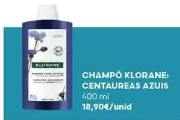 Auchan Champô klorane: centaureas azuis promoção