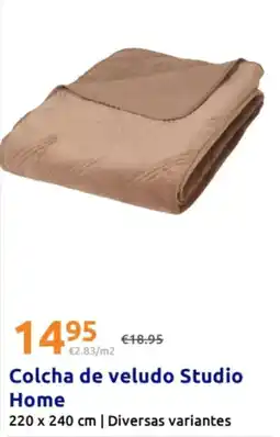 Action Colcha de veludo Studio Home promoção