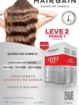 Auchan Hairgain saúde do cabelo promoção