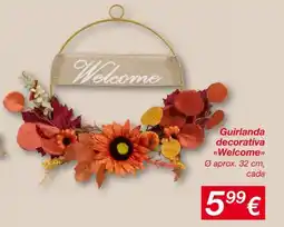kik Guirlanda decorativa welcome promoção