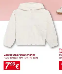kik Casaco polar para criança promoção