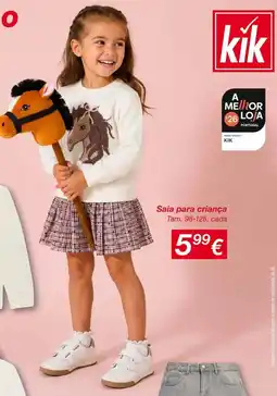 kik Saia para criança promoção