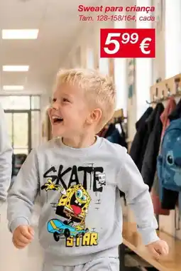kik Sweat para criança promoção