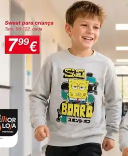 kik Sweat para criança promoção