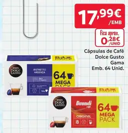 Amanhecer Cápsulas de Café Dolce Gusto Gama promoção