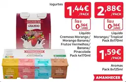 Amanhecer Iogurte aromas amanhecer promoção
