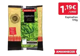 Amanhecer Espinafre amanhecer promoção