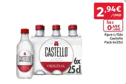 Amanhecer Água c/Gás Castello promoção