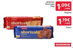 Amanhecer Bolachas shortcake original promoção