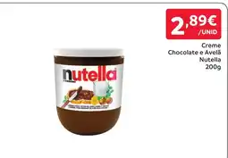 Amanhecer Creme Chocolate e Avelã Nutella promoção