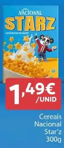 Amanhecer Cereais Nacional Star'z promoção