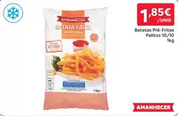 Amanhecer Batata frita palitos finos promoção