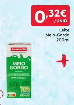 Amanhecer Leite meio-gordo amanhecer promoção