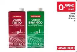 Amanhecer Amanhecer vinho tinto/branco promoção