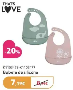 Prénatal Babete de silicone that's love promoção