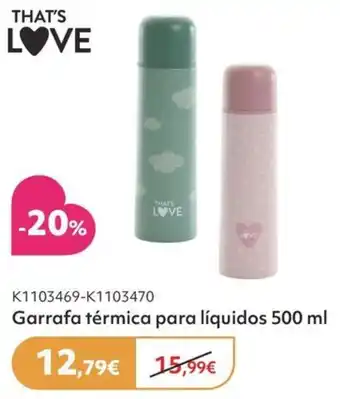 Garrafa térmica that's love