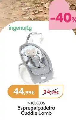 Prénatal Ingeniity Espreguiçadeira Cuddle Lamb promoção